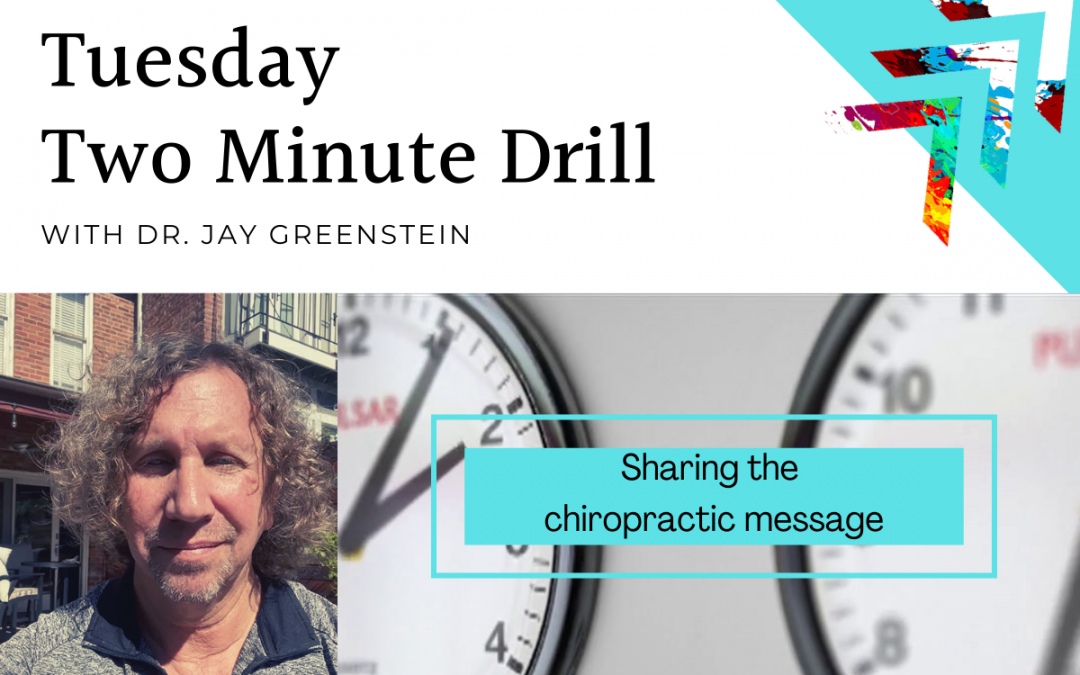 TMD: Sharing the chiropractic message