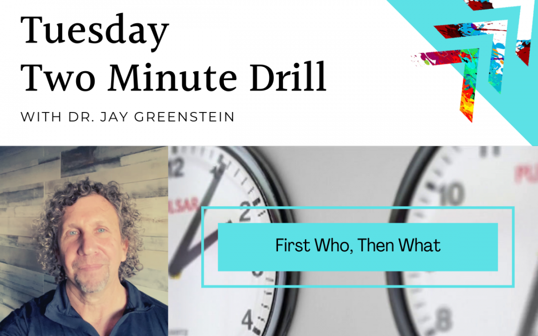 TMD: First Who, Then What